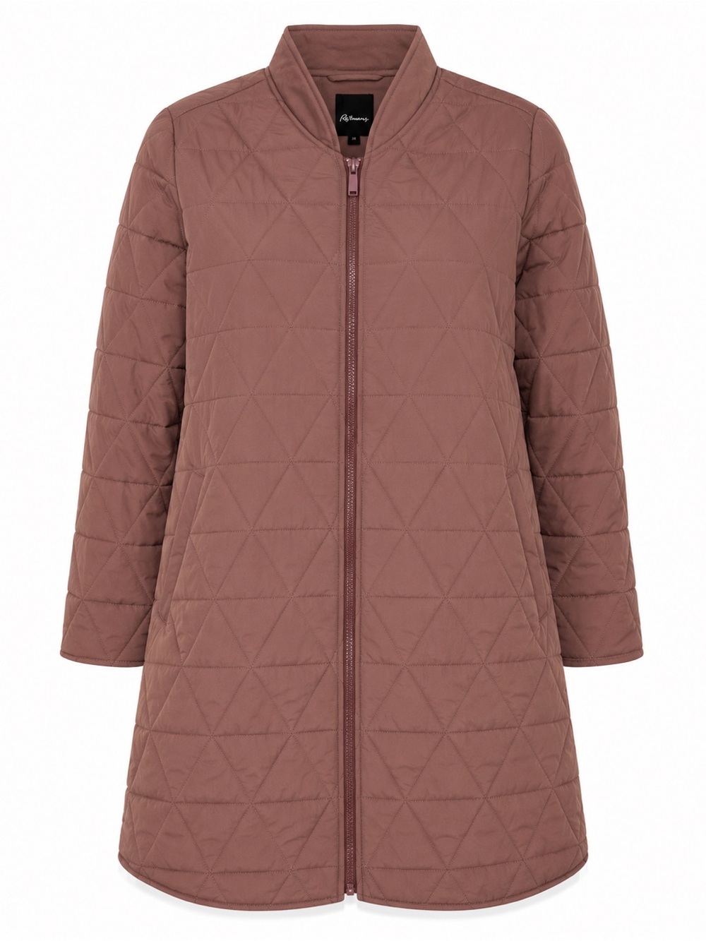 Reitmans Quilted Long Jacket 2X Dust Pink Lightweight Puffer Coat Plus Size